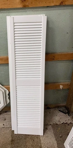 White Vinyl Shutters Cover