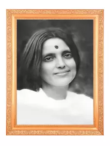 Foto impresa digital Shri Anandamayi Ma en marco dorado (11,50 x 13,50 pulgadas) - Imagen 1 de 3
