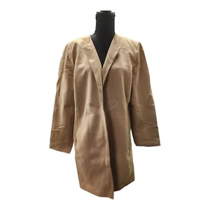 Chico's Women's Tan Knit Plush Topper Jacket Size 2 (12/14) NWT $19 - Picture 1 of 10