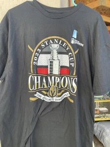 Fanatics Las Vegas Golden Knights 2023 Stanley Cup Champions Black T-Shirt 2XL - Picture 1 of 4