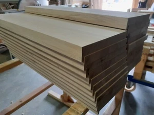 Renovierungsstufe Fensterbank Treppenstufe Eiche Rustikal unbehandelt 45 mm - Bild 1 von 9