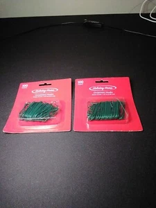 Holiday Home Ornament Hooks Green Finish 200ct - Picture 1 of 1