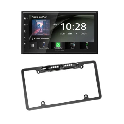Kenwood DMX4710S Double-DIN Touchscreen Receiver + License Plate Camera - Image 1 of 4