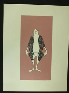 JAPANESE PRINT TATTOO TAKEDA HIDEO OFFSET LITHOGRAPH SILKSCREEN WOODBLOCK - Picture 1 of 7