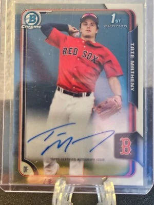 2015 Bowman Draft - Chrome Draft Pick Autographs Tate Matheny #BCA-TMA (AU, RC) - Image 1 of 2