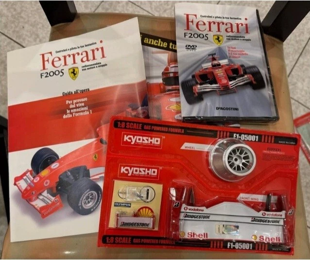 FERRARI 2005 KYOSHO ALETTONE Anteriore/KIT F1-05001 CON FASCICOLO&DVD - Immagine 1 di 2