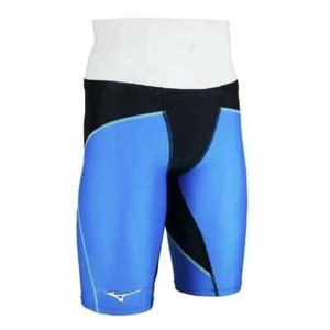 MIZUNO GX SONIC DUAL N2MBC030 92 Black x Light Blue Competitive Swimwear Half - Picture 1 of 4