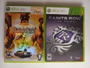 Microsoft Xbox 360 Saints Row Games: Saints Row 2 & Saints Row 3 - Picture 1 of 3