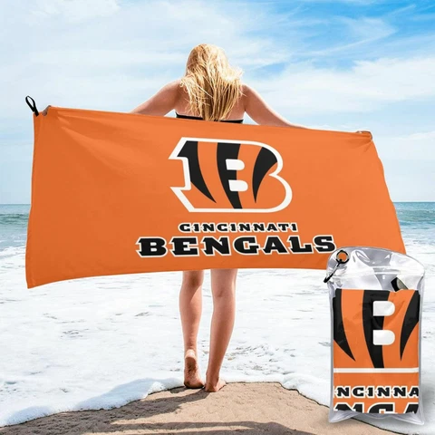 Cincinnati Bengals Gym Quick Dry Towel Camping Travel Beach Towel 27.5x55 Inch Cover