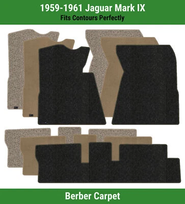 Lloyd Berber Front & Rear Row Carpet Mats for 1959-1961 Jaguar Mark IX  - Image 1 of 4