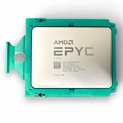AMD EPYC 7252 8-core 3.10GHz 64MB socket SP3 CPU processor 100-00000080 no lock - Image 1 of 2