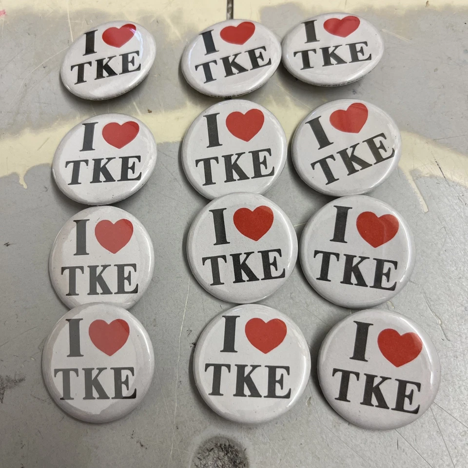12 Tau Kappa  Epsilon I Heart Buttons  - Image 1 of 1