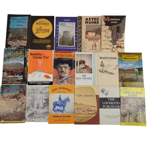 Lote De Colección De 17 Parques Nacionales/Vaquero/Salvaje Oeste Mapas Folletos Guías Años 60-70 - Imagen 1 de 7