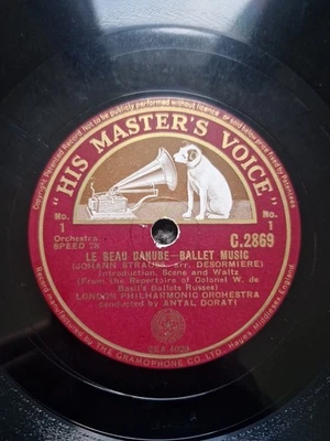 Le Beau Danube, Ballet Music ( Johann Strauss) ;Year 1936, 12" Inch , 78rpm  - Image 1 of 4