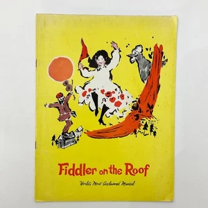Fiddler on the Roof Hershel Bernardi Playbill Souvenir Paperback Booklet 1960s - Picture 1 of 13