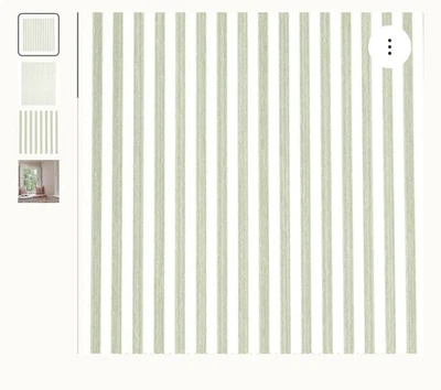 Schumacher Wallpaper. Edwin Stripe Narrow. Color in linen. 5011878. 10 Yrd Roll - Image 1 of 4