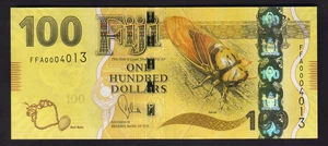 FIJI P-119a. (2013) 100 Dollars..  UNC - Bild 1 von 2