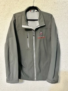 Mens Sz XL/TG Houston Roughneck Gray Full Zip Jacket Windbreaker CLIQUE - Picture 1 of 15