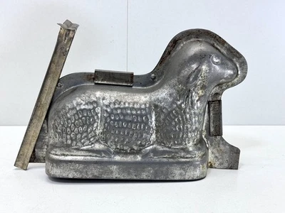 Alte antike Lamm Ostern Schokoladenform Puddingform Backform Kuchenform #9327 - Bild 1 von 4