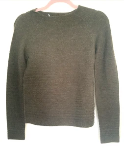 Giorgio Armani Maglione Maglia Manica Lunga Lana Seta Cashmere Donna US 4/6 Nero - Foto 1 di 15
