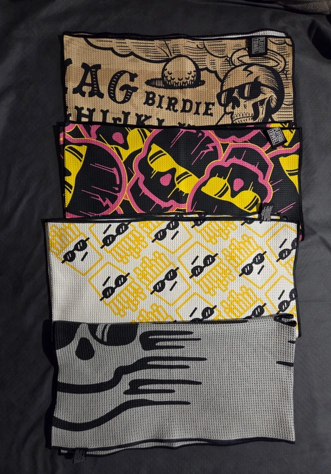 Swag Golf Skull/Skeleton Players Golf Towel - Choose from styles⛳ ⛳⛳👍 - Image 1 of 1