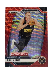 2024-25 Panini Prizm Basketball Monopoly Nikola Jokic #55 Red Wave Prizm Nuggets - Picture 1 of 2