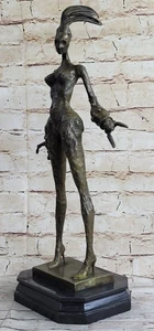 Abstract Surreal Steampunk Nude Female Figure Figurine Statue Sculpture Dali Art - Picture 1 of 11