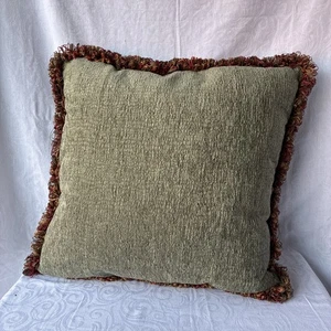 Caroline Cole by Joy Tribout Decorative Down Pillow with Fringe Sateen 20x20” - Picture 1 of 3