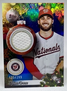 Dylan Crews RC PR-DC 2025 Topps Holiday Player Worn Relic /299 Christmas Rookie - Picture 1 of 8