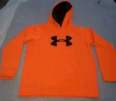 Sudadera con Capucha Suelta Under Armour Juvenil XL Naranja Neón Verde Ejército  Foto 1 de 4
