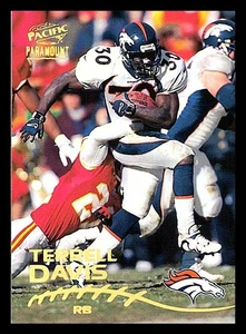 1998 Pacific Paramount #66 Terrell Davis Silver Free Shipping - Picture 1 of 2