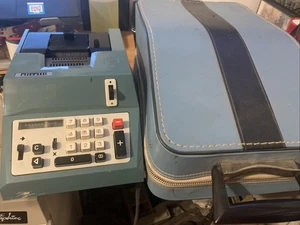 Vintage Olivetti Summa Quanta 20 Electric Adding Machine Calculator & Case - Picture 1 of 11