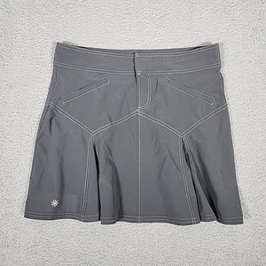 Athleta Skirt Womens 8 Gray All Terrain Stretch Pockets Hiking Activewear - Picture 1 of 7