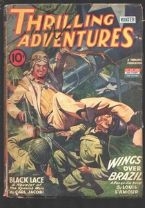 Thrilling Adventures-Winter 1943-Fight the Japanese cover-Ponga Jim Hero pulp st - Picture 1 of 2
