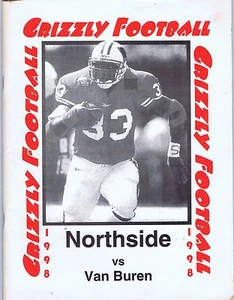 1998 Grizzly Football program Northside  Fort Smith, Arkansas VS Van Buren, Ar - Picture 1 of 1