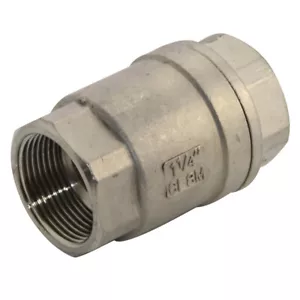 1-1/4 inch NPT Threaded Vertical one way Check Valve Stainless Steel SS316 oil - Picture 1 of 5
