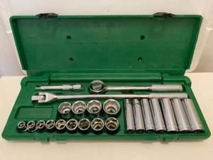 NEW - SK #4123-6 (23 PC) 1/2” DRIVE 6 POINT SOCKET SET W/CASE - USA - FREE SHIP - Picture 1 of 6