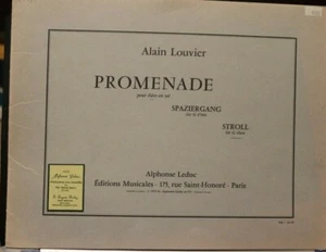 Flöte allein: Promenade (Spaziergang) von Alain Louvier Neu Verlagspreis 19,10 $ - Bild 1 von 3