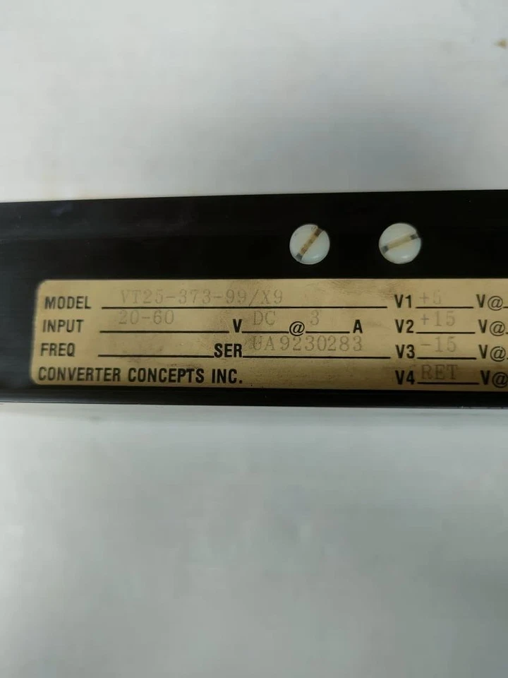 FUENTES DE ALIMENTACIÓN VT25-373-99/X9 CONVERTIDOR CONCEPTO INC Foto 1 de 4