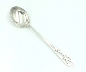 Antique 1890s Webster Sterling Silver Pierced Openwork Handle 5" Chocolate Spoon - Picture 1 of 5