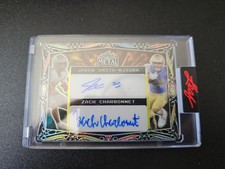 2023 Leaf Metal Jaxon Smith-Njigba And Zach Charbonnet 1/1 Encased Auto