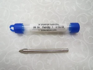 CRL 1/4" Spearpoint Glass Drill #416 - Picture 1 of 5