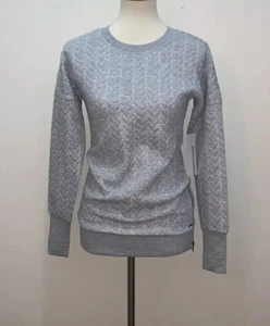Nuevo con etiquetas Suéter para mujer Mondetta Prenda para el torso Ropa Activa Mangas Largas Gris XS Pequeño - Imagen 1 de 9
