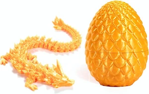 3D Printed Dragon Egg Full Articulated Crystal Dragon Fidget Toy Home Decor Toys - Picture 1 of 5