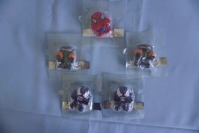 Marvel General Mills lot of 5 squirters Spiderman Venom Green Goblin 2007 NIP - Image 1 of 4