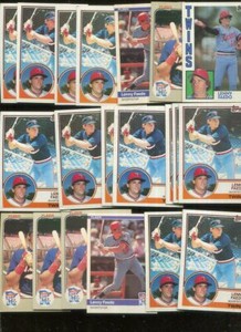 LENNY FAEDO BULK LOT OF 20 BASEBALL CARDS TWINS TAMPA FLORIDA