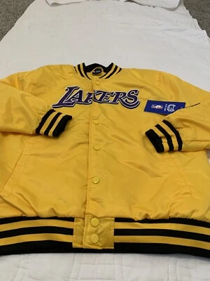 Chaqueta amarilla cosida con logotipo de Los Angeles Lakers NBA Ultra Game talla pequeña nueva con etiquetas Foto 1 de 4