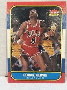 1986-87 Fleer #36 George Gervin HOF