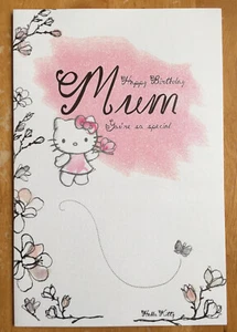 'Mum, Your So Special' Hello Kitty Birthday Card - Glitter - 9"x6" - Picture 1 of 6