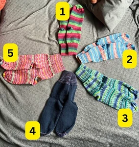 Handgestrickte Socken Schachenmayr Bunt Größe 38-39 - Bild 1 von 6